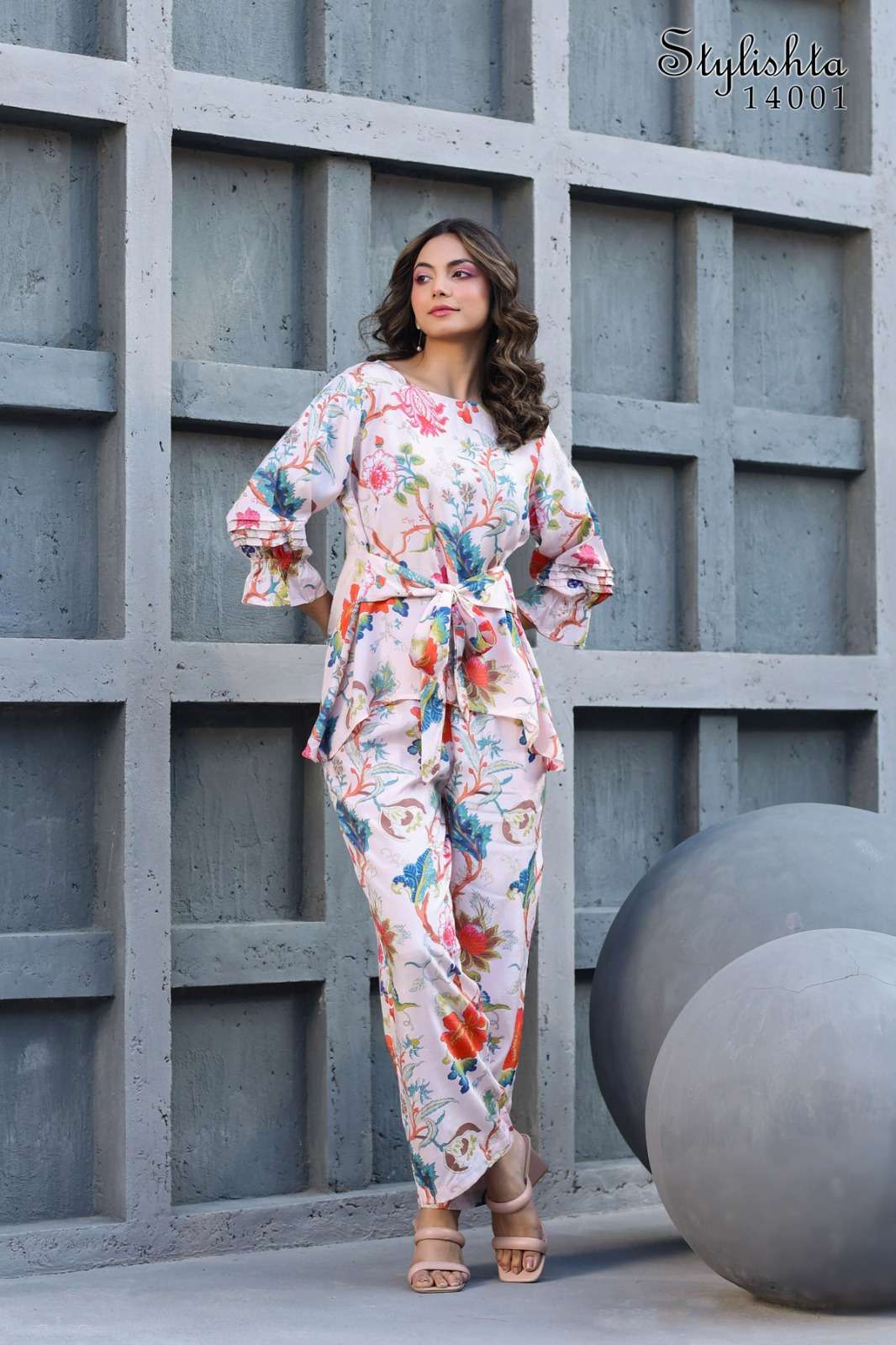 STYLISTA VOL 14 MUSLIN DIGITAL PRINT STYLISH CO ORD SET BY STYLISTA BRAND 14001 C2
